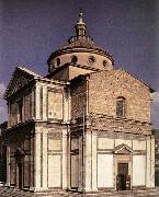 SANGALLO, Giuliano da Exterior of the church begun oil painting on canvas